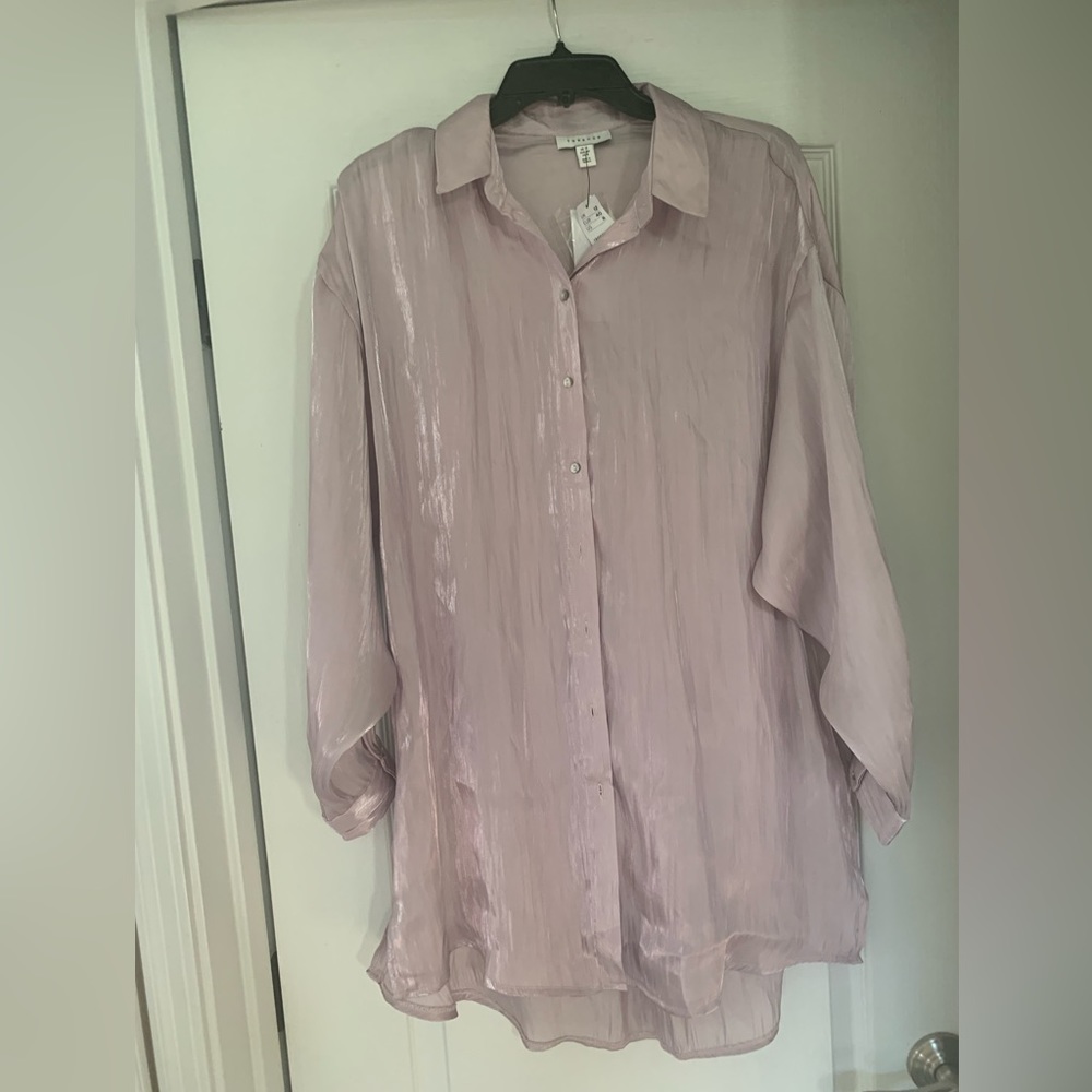 Topshop oversized blouse or shirt dress